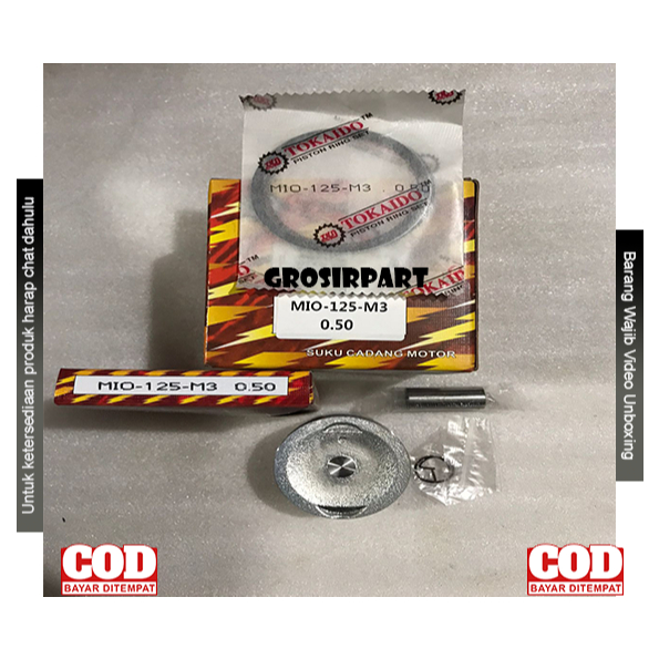 TOKAIDO PISTON SEHER KOMPLIT MIO M3 125 MIO Z STD 50 100 KODE 2PH