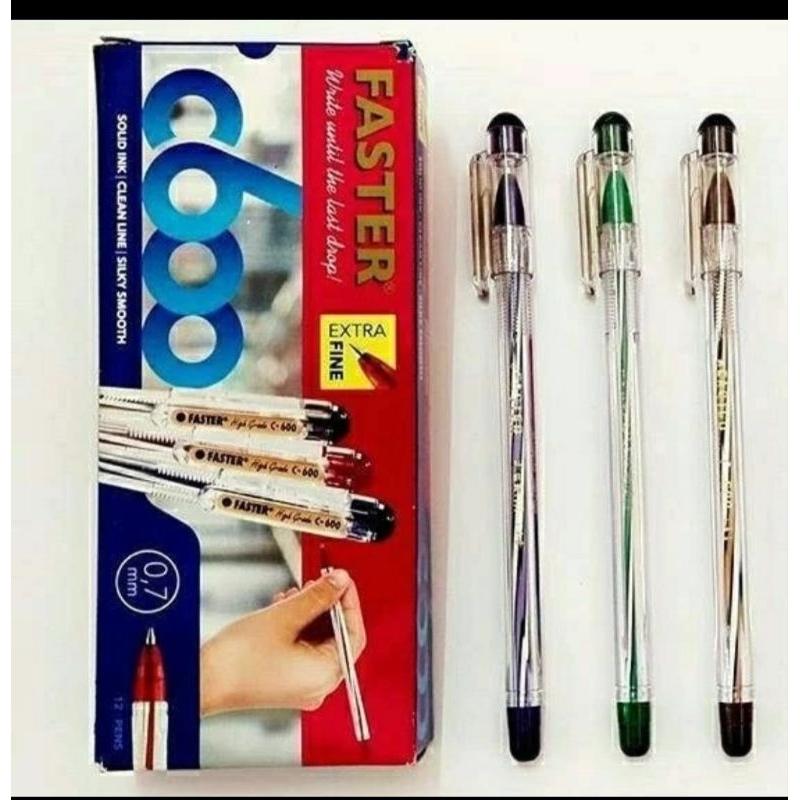 

(12) pcs pulpen faster C600
