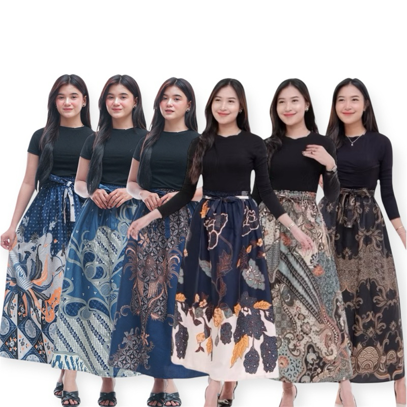 ROK BATIK PANJANG DEWASA ROK PAYUNG WANITA KLOK MOTIF TERBARU
