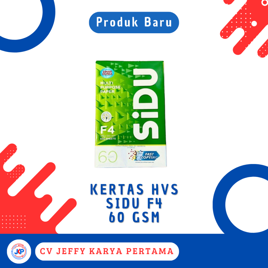 

HVS SIDU F4 60 GSM FOLIO