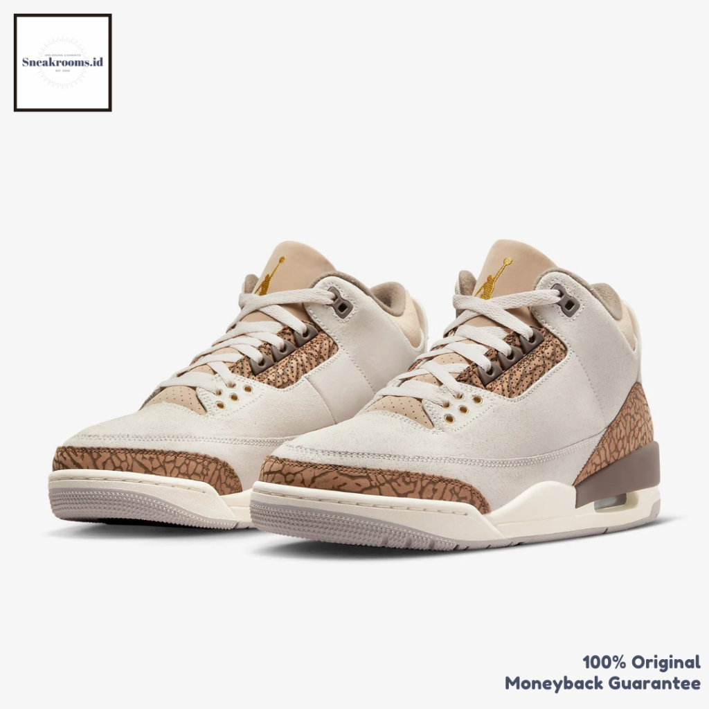 Air Jordan 3 Retro Palomino Original Resmi (100% Authentic)