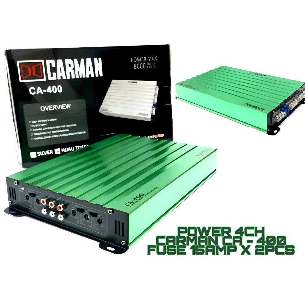 Power Amplifier Mobil 4 Channel Carman CA-400 / Power Mobil Carman CA 400 / Power 4CH Carman CA400