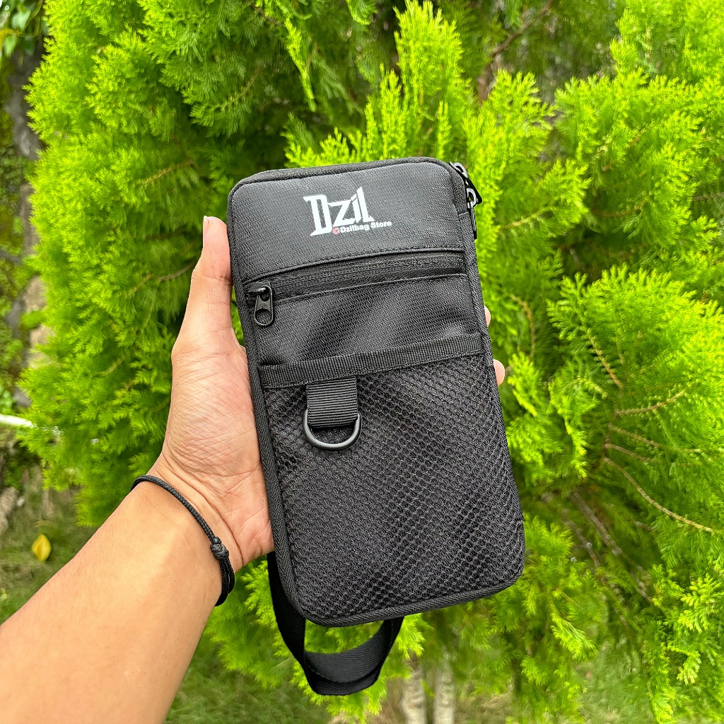 Dzil - Pouchbag - Tas Selempang - Tas Kalung - Tas HP Pria Premium - Real Pict