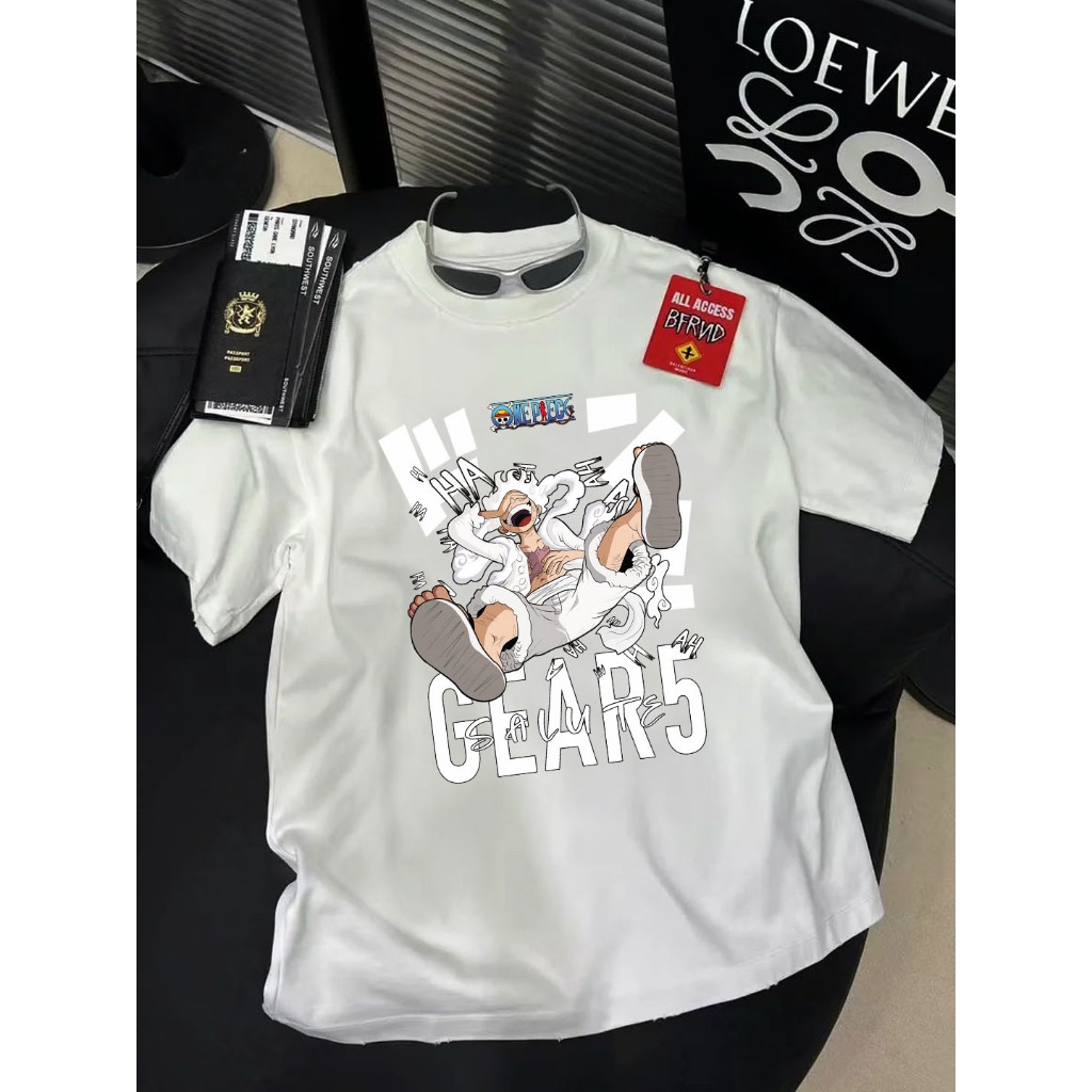 kaos putih oversize wanita baju natal cute outfit disney t shirt korean style