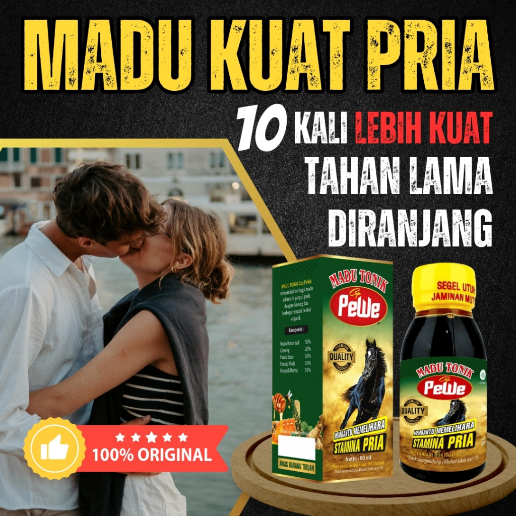

Madukuat Madu Tonik Pewe 100% Asli | Herbal Kejantanan Stamina Pria Perkasa Kuat Tahan Lama | 80ML