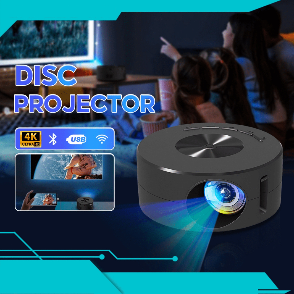 PUSAT Luxuglow YT200 Proyektor Mini android 4k full hd hp ke dinding Portable LCD 1080P Speaker