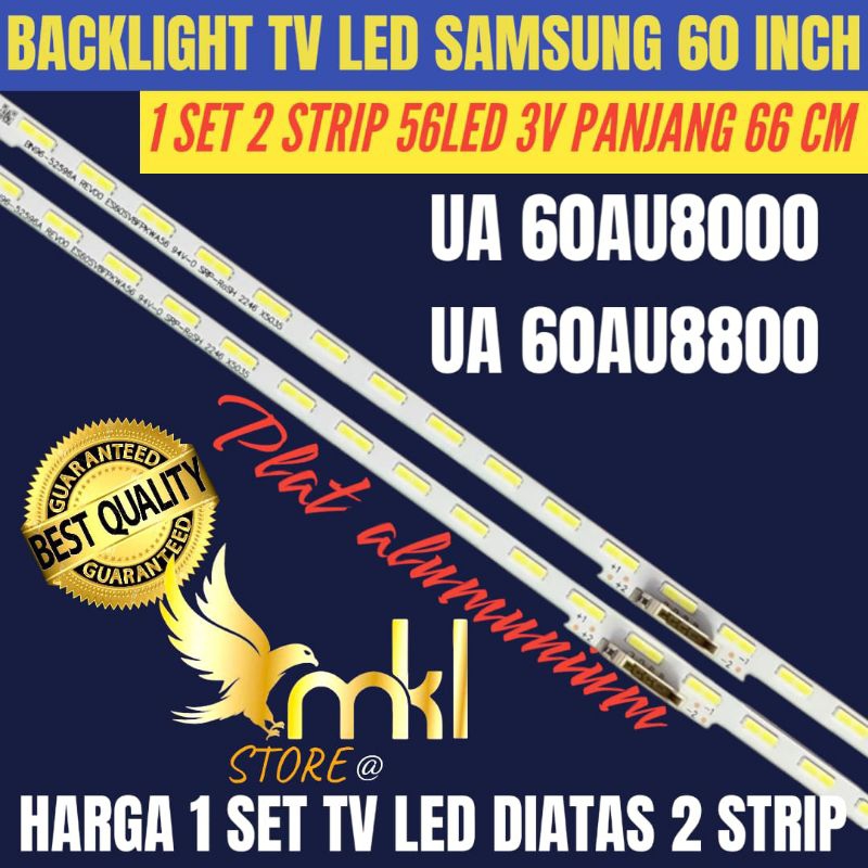 BACKLIGHT TV LED SAMSUNG 60 INCH UA-60AU8000- UA-60AU8800 BACKLIGHT TV LED SAMSUNG 60 INCH