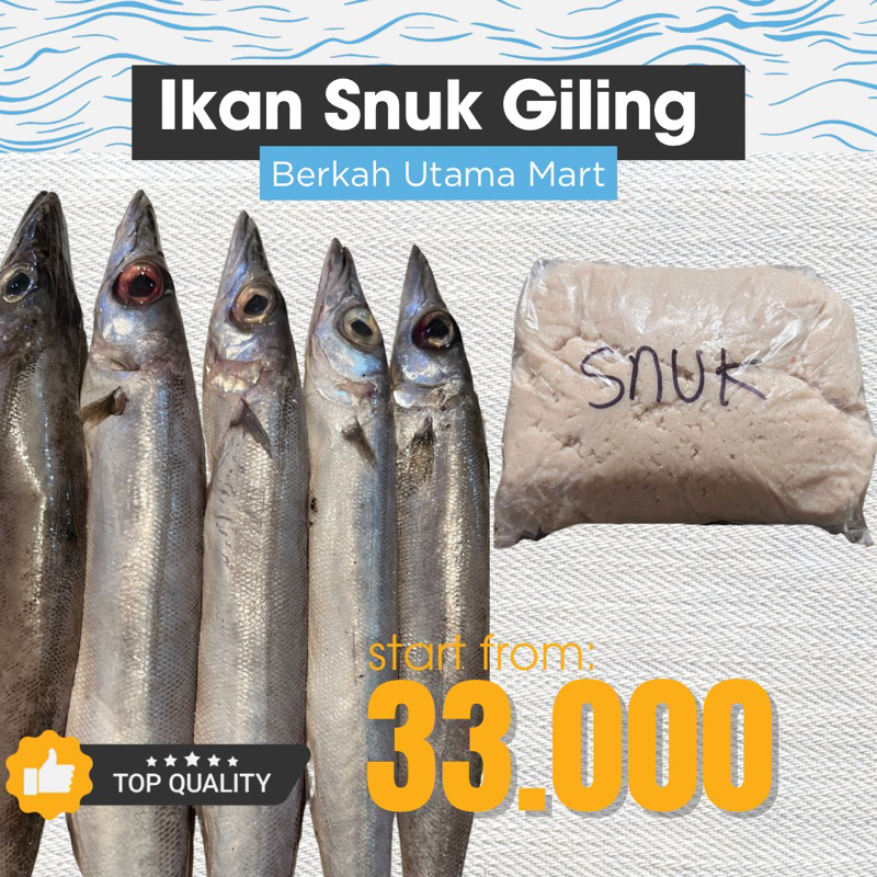 

Ikan snuk giling fresh termurah Bandung KIRIM INSTAN BANDUNG