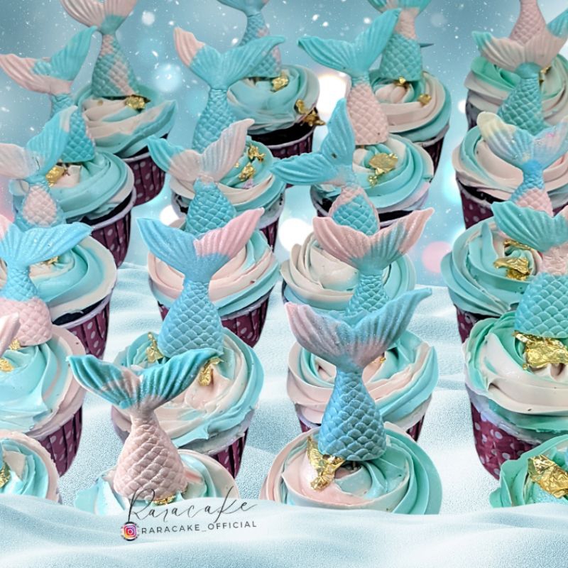 

cup cake custom mermaids single box