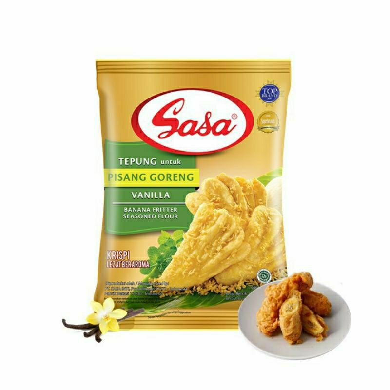 

Sasa Tepung Untuk Pisang Goreng Rasa Vanilla Banana Fritter Seasoned Flour Kalsium 70gr