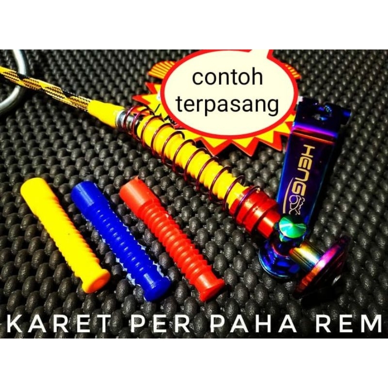 Karet Pelindung Kabel Rem Belakang Warna Merah Biru Kuning Kabel Rem Belakang Vespa Matic Yamaha Mat