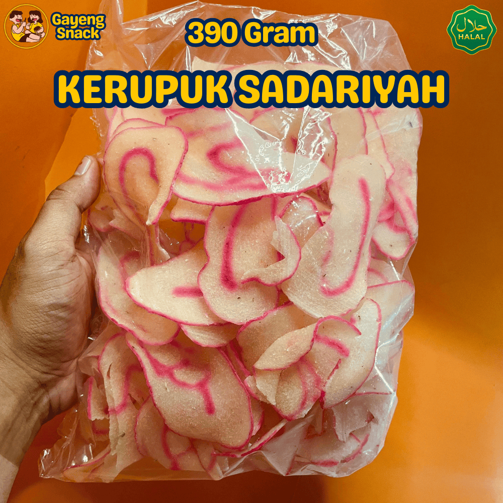 

Kerupuk Mentah Singkong Sadariyah Asli Gurih dan Renyah 390gr