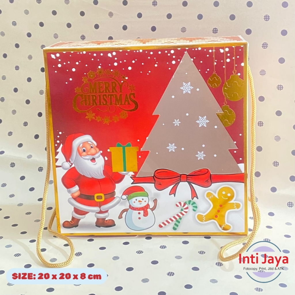 

Box Natal Ivory/ Hampers Christmas Persegi Bertali