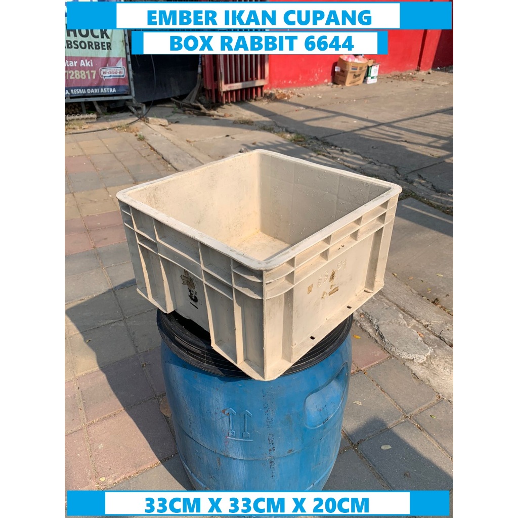 box rabbit plastik bekas 6644/box rapat kontener plastik 6644