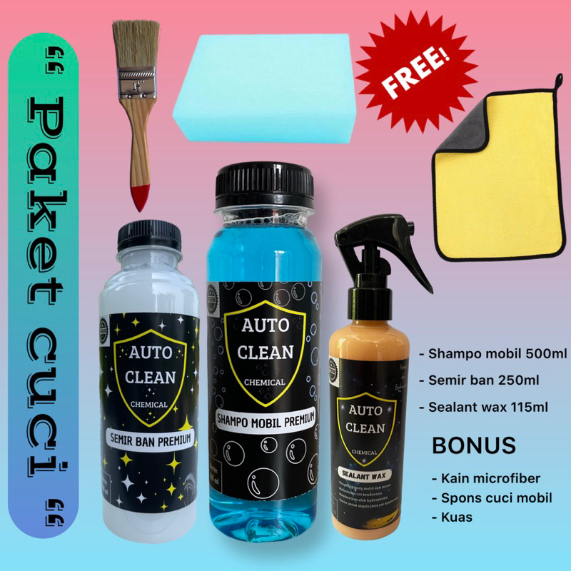 Paket cuci mobil motor