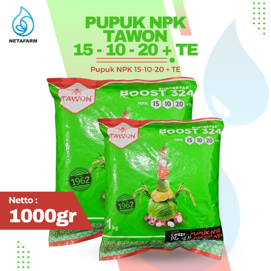 Pupuk TAWON Boost 324 NPK 15-10-20 - 1 kg
