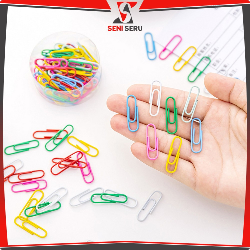 

Paper Clip Kertas Warna Macaron Isi 80pcs Clip Pack Jepitan Kertas Warna Metalic / Klip Penjepit Kertas Aesthetic Serbaguna Seni Seru A109