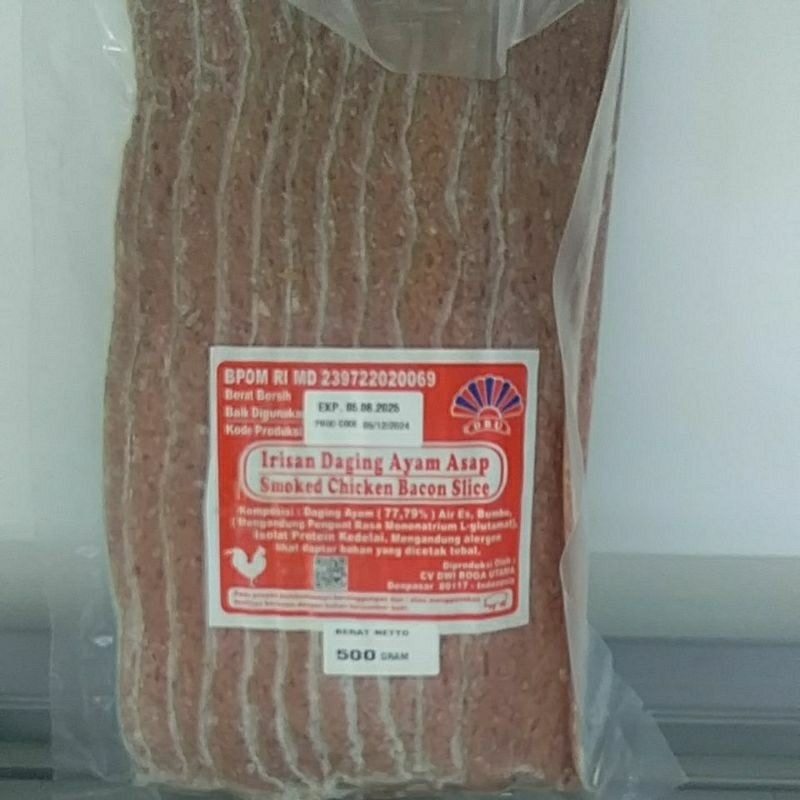 

Dwi Boga Smoked Chicken Bacon Slice, 500gr