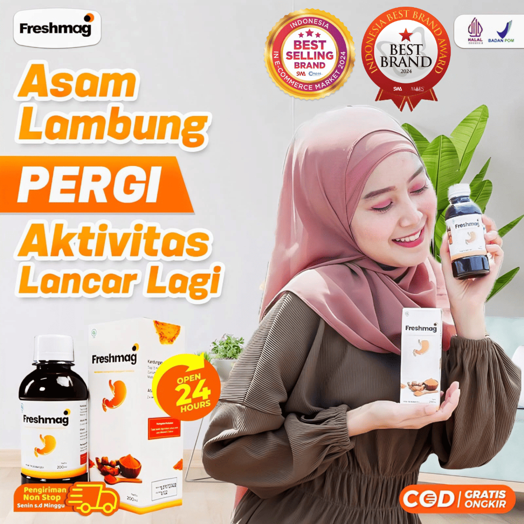 

Original Madu Freshmag Atasi Masalah Sakit Maag & Nyeri Asam Lambung Gerd Penambah Nafsu Makan 200ml
