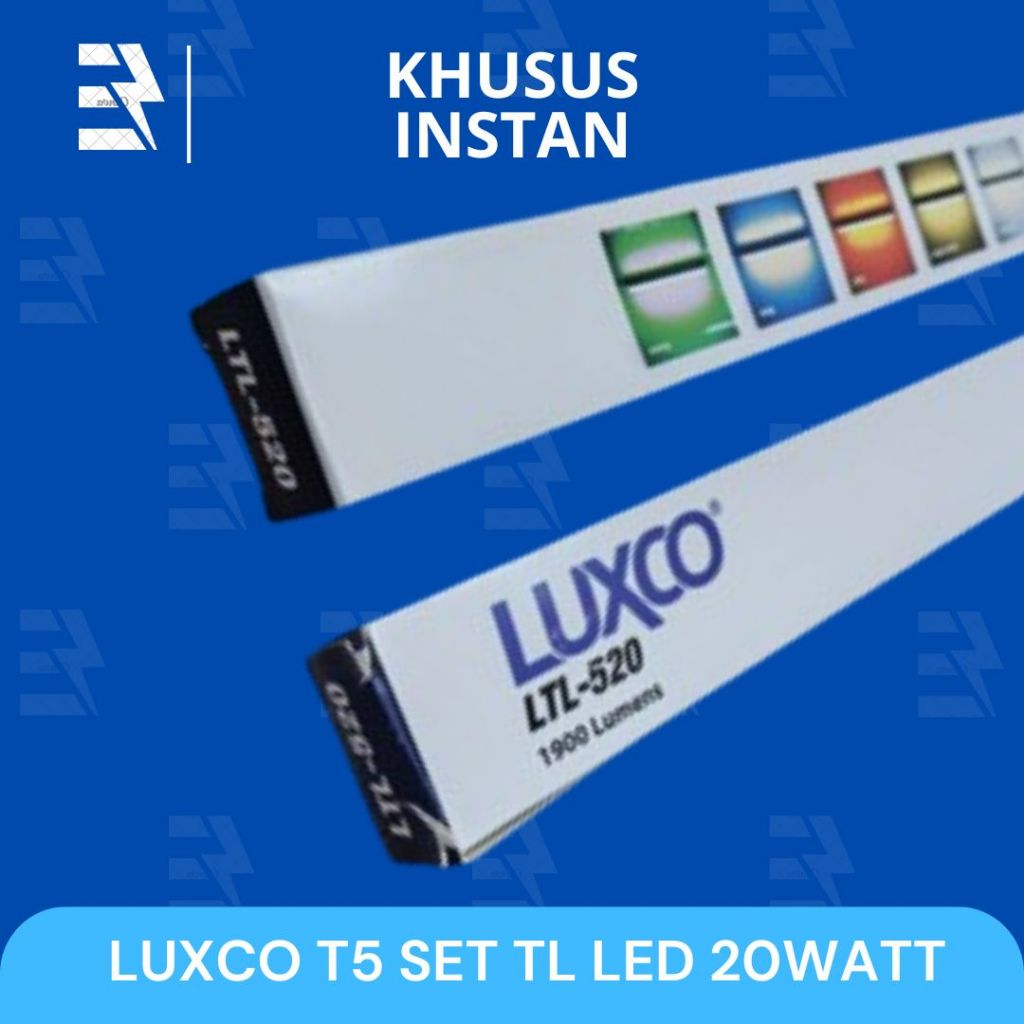 (KHUSUS INSTANT) LAMPU NEON LED / T5 LED LUXCO 20 WATT PANJANG 120CM