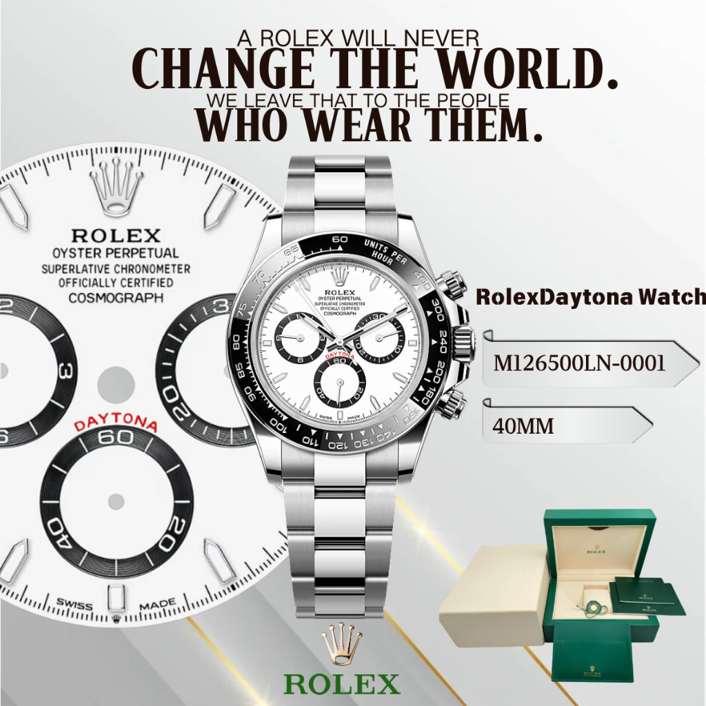 Rolex GMT Rolex Cosmograph Daytona Seri Jam tangan Model m126500ln-0001 Oyster Perpetual Submariner 