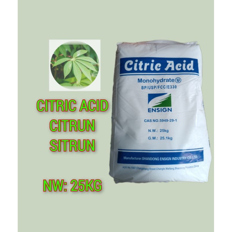 

Citrun / Citric Acid 25kg zak