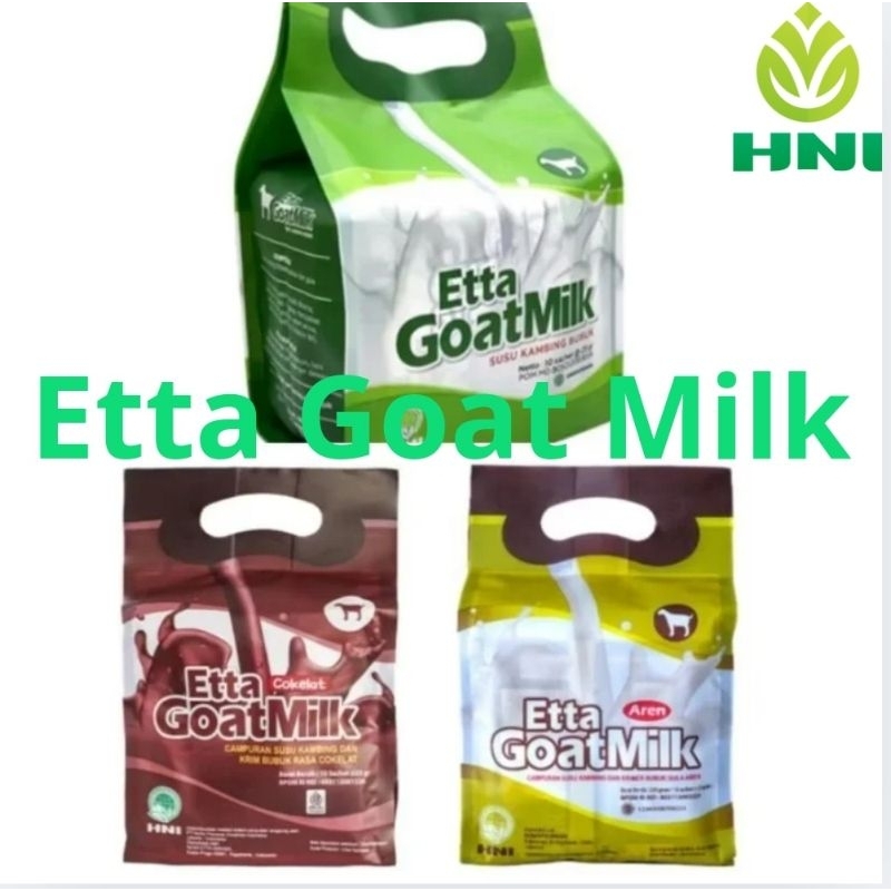 

Etta Goat Milk Susu Kambing Original | Gula Aren | Coklat HNI HPAI