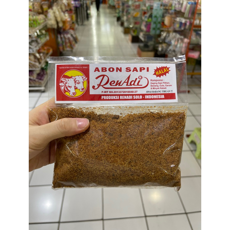 

abon daging sapi 200g - abon sapi renadi - abon sapi asli solo