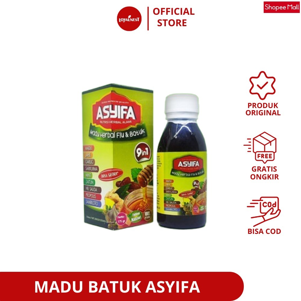 

Madu Batuk Asyifa 9 in 1 Obat Ampuh Atasi Flu dan Batuk Herbal Alami