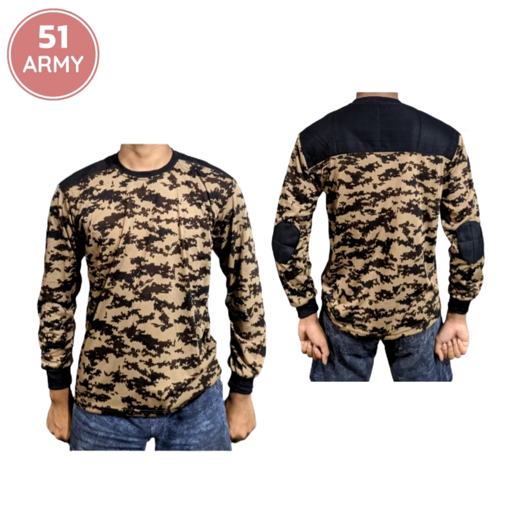 [51 ARMY] BAJU KAOS LORENG PRAMUKA KAOS SCOUT LENGAN PANJANG KATUN TERMURAH