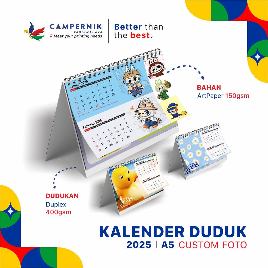 

KALENDER MINI A5 2025/ KALENDER MEJA MINI / KALENDER MEJA / KALENDER