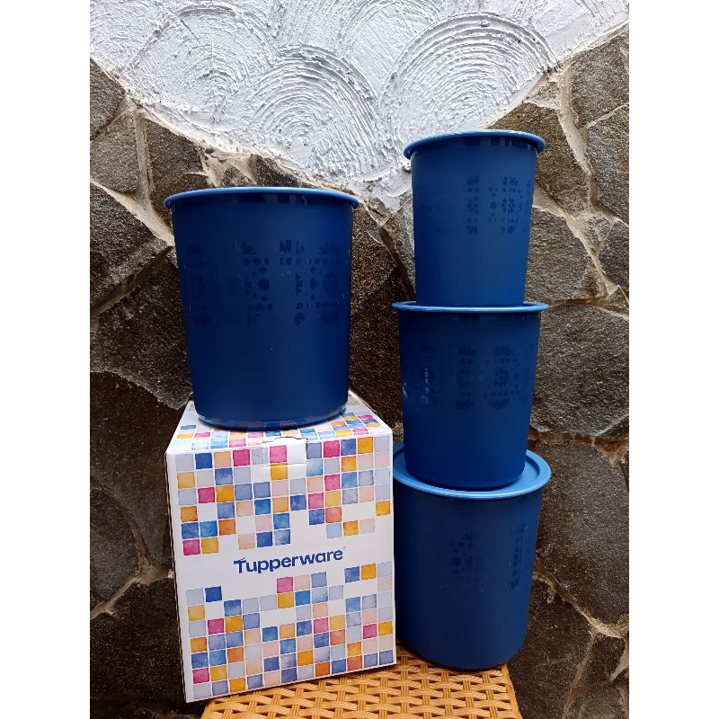 mozcan navy with box tupperware/toples promo desember