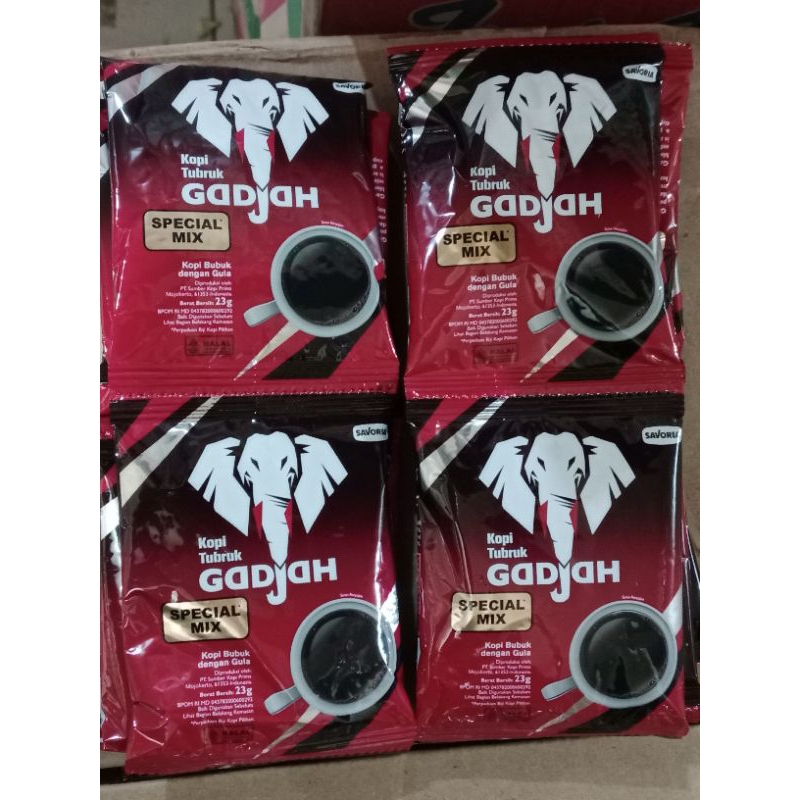 

kopi gajah spesial mix 1 renceng isi 10 @23g