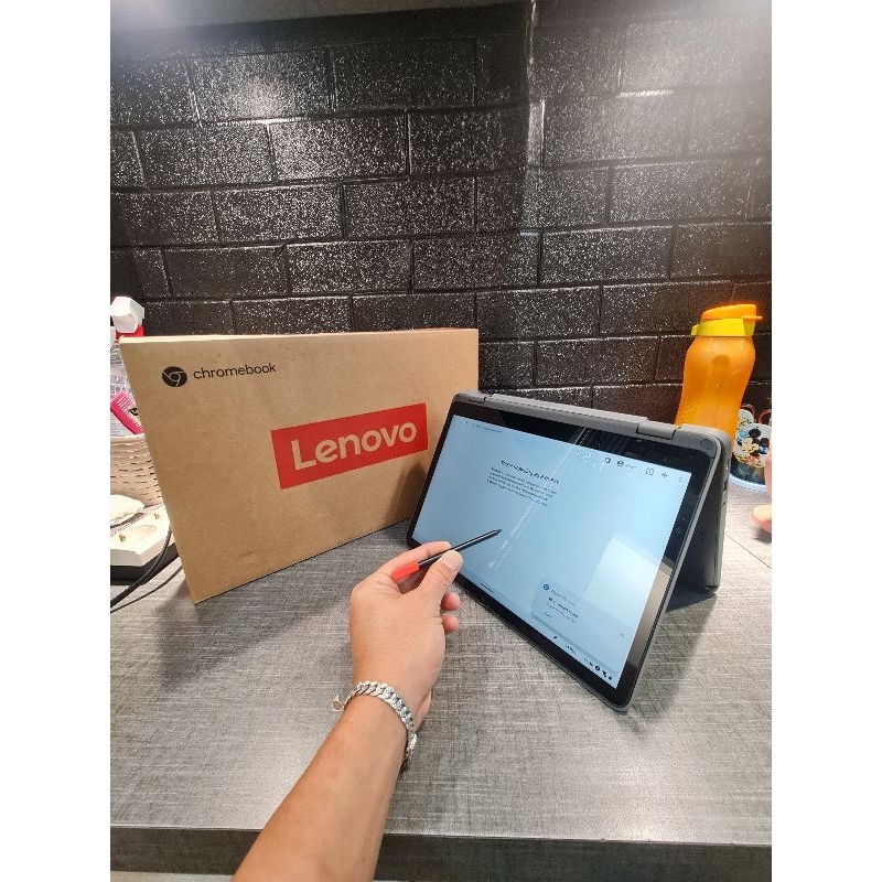 Lenovo Yoga 500e Chromebook Gen 4 Intel N100 Ram 8GB Emmc 64GB Layar Touchscreen Bisa Flip 360 Fulls