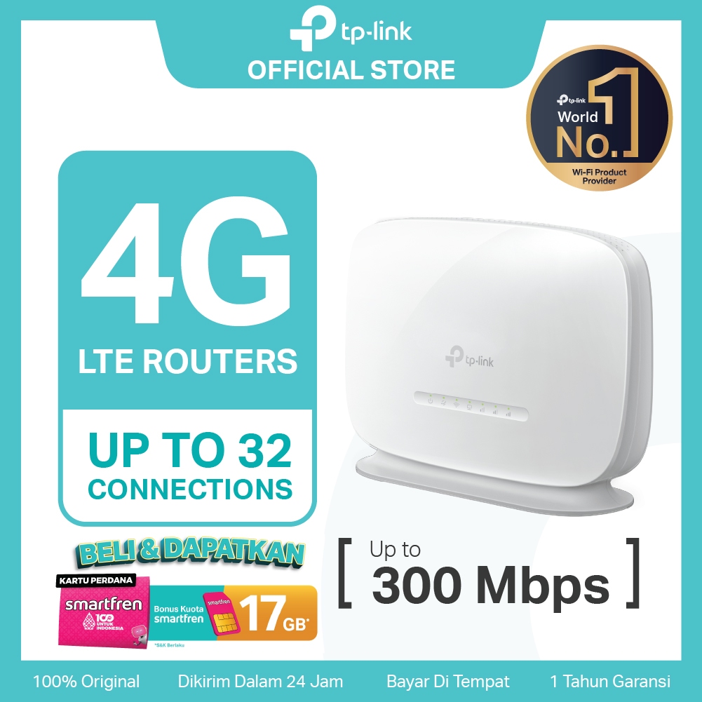 TP-Link TL-MR105 4G Modem WiFi Router 300Mbps LTE All Operator SIM Card 3G orbit telkomsel Wireless