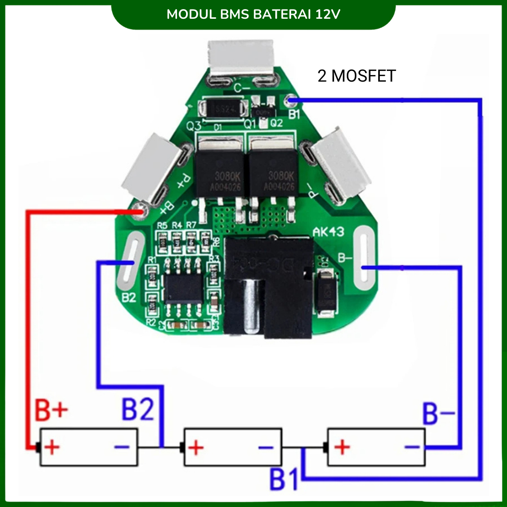Modul BMS Seperpat  Baterai 12 V 21 V BMS Modul Sparepart Baterai Jld Ryu Modern BMS 21V