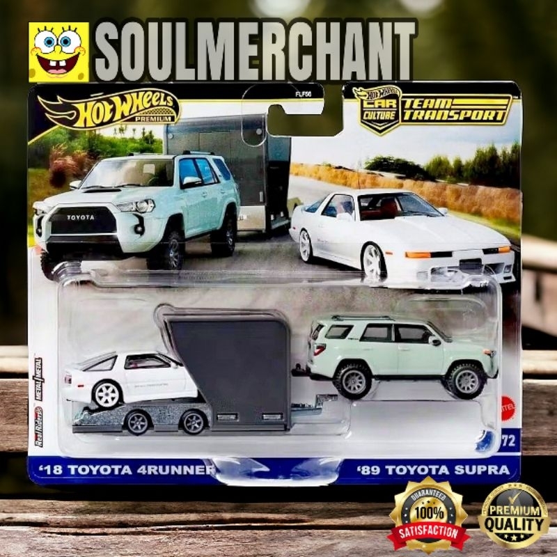 Hot Wheels Team Transport 89 Toyota Supra 18 Toyota 4Runner