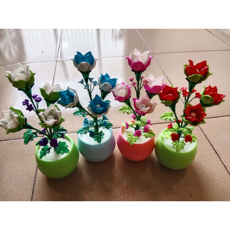 Bunga hias akrilik Bunga hias artifikal Bunga manik manik akrilik