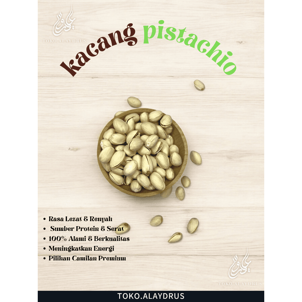 

kacang pistachios fustuk( premium) 1kg kacang ketawa oleh-oleh haji