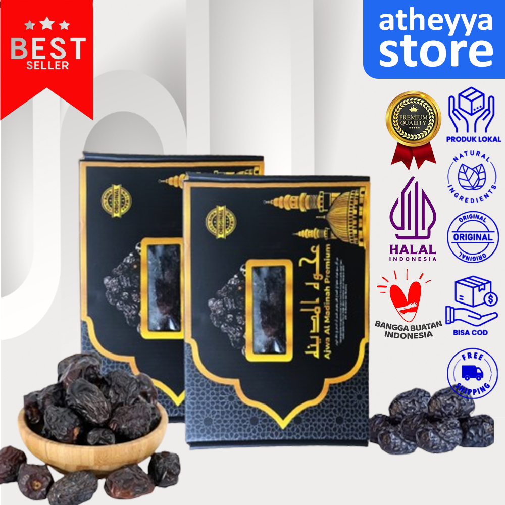 

Kurma Ajwa 1 Kg Premium | Kurma Nabi Asli Madinah Original - Akarlangit