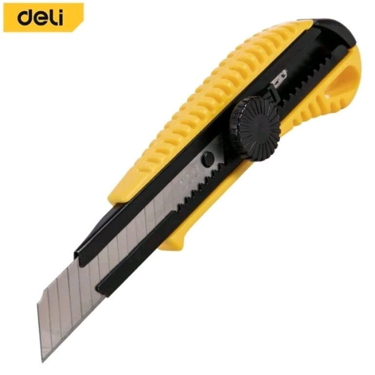 Deli Pisau Cutter Tajam 18mm SK5 Perkakas DL003A Besar