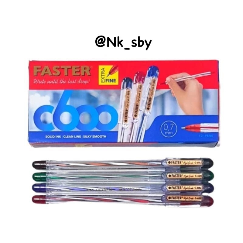 

BOLPEN FASTER C600 HITAM