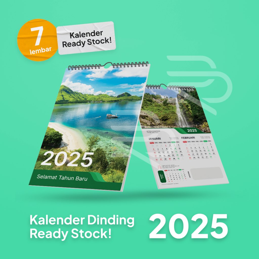 

Kalender 2025 Dinding 7 Lembar - Kalender Dinding 2025 - Kalender Gantung 2025 7 Lembar