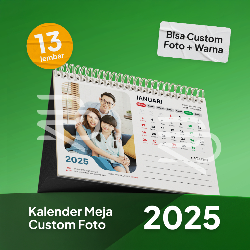 

Kalender 2025 Meja 13 Lembar Custom - Kalender Meja 2025 Custom - Kalender Duduk 2024 12 Lembar