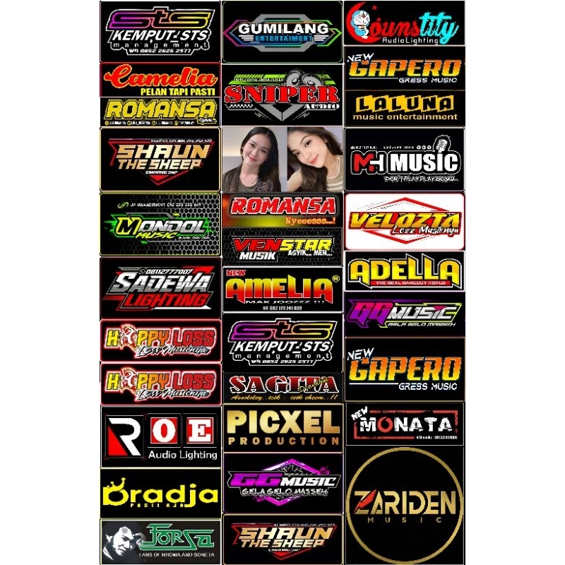 

STIKER ORKES DANGDUT JAWA TENGAH DAN JAWA TIMUR ISI 33 PCS | STIKER VYNIL(ANTI AIR)