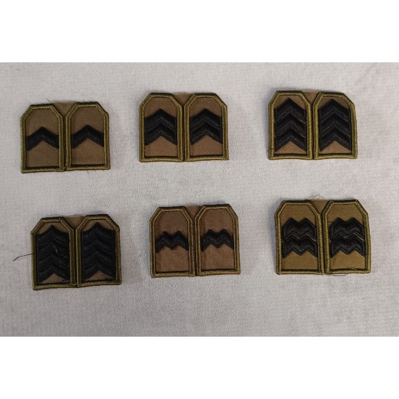 MLKU Pangkat PDL Bordir Bintara POLRI/BRIMOB 4 warna Timbul Computer