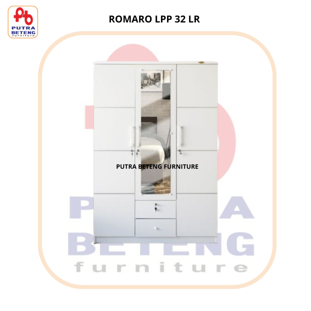 Lemari Romaro 3 Pintu LPP 32 LR