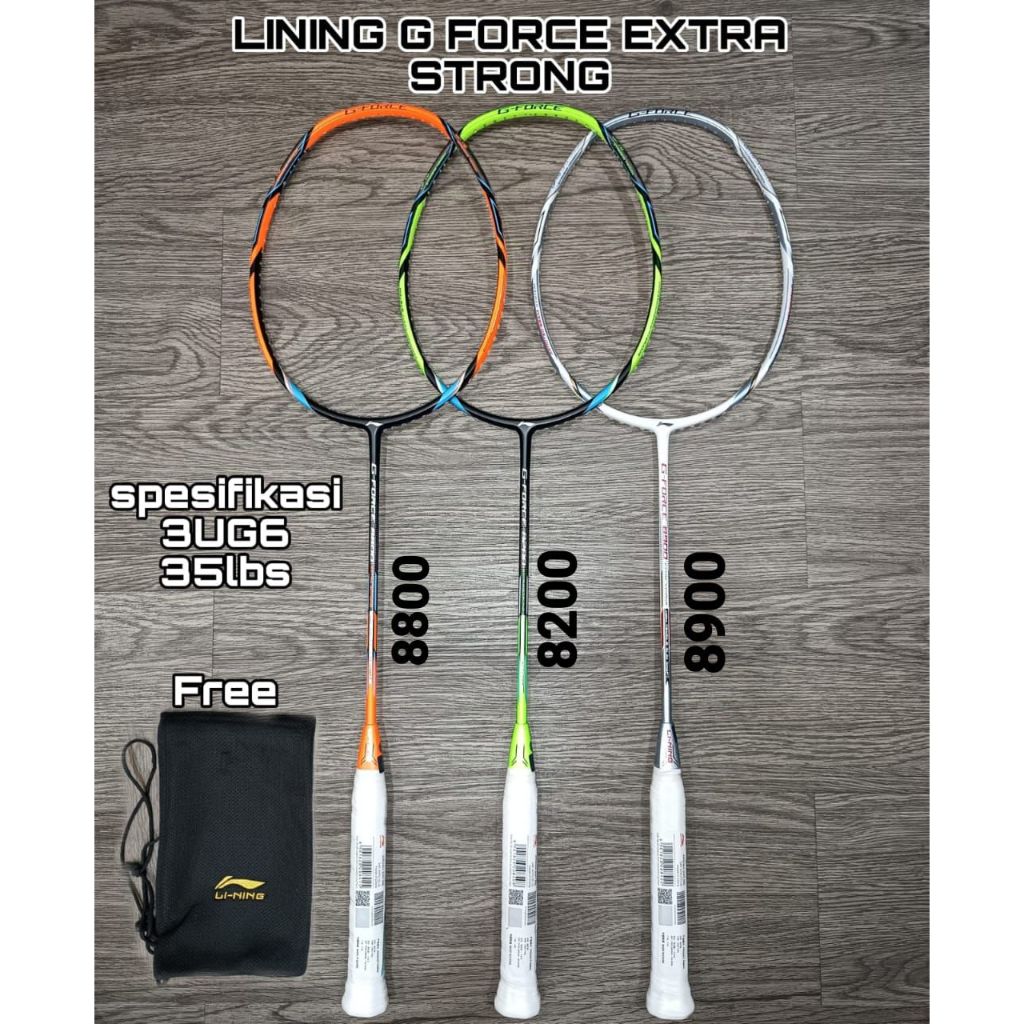 Raket Lining G force Extra strong (8200/8800/8900)  Original