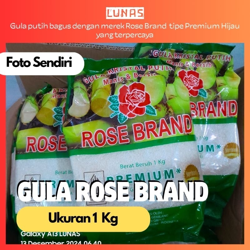 

Gula Rose Brand Premium Hijau | Gula Premium | Gula Putih bersih | Gula Murah