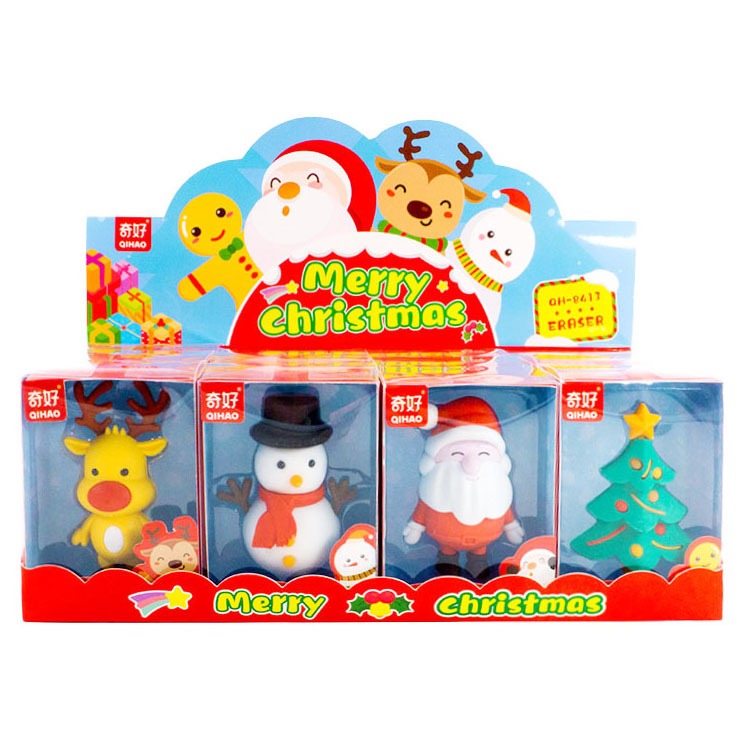 

8413 (harga 1 pcs) Penghapus karakter tema Natal Sinterklas Snowman ukuran besar - Stationery